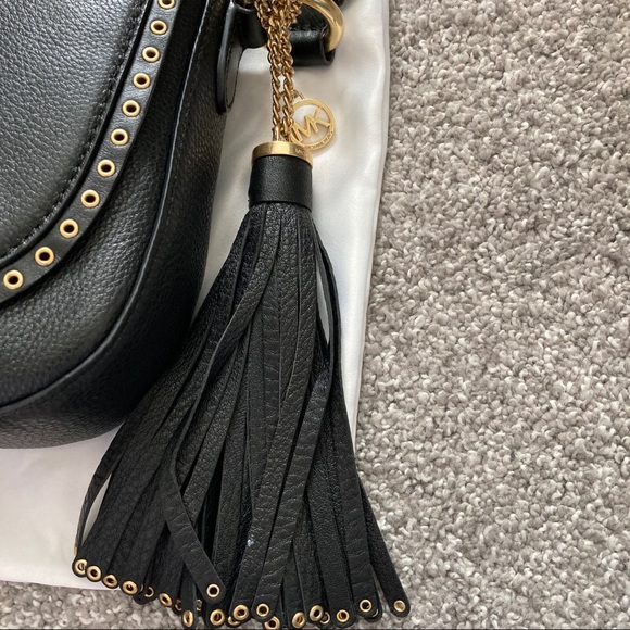 Michael Kors MK Brooklyn saddle bag medium size crossbody bag NWT - Picture 2 of 15